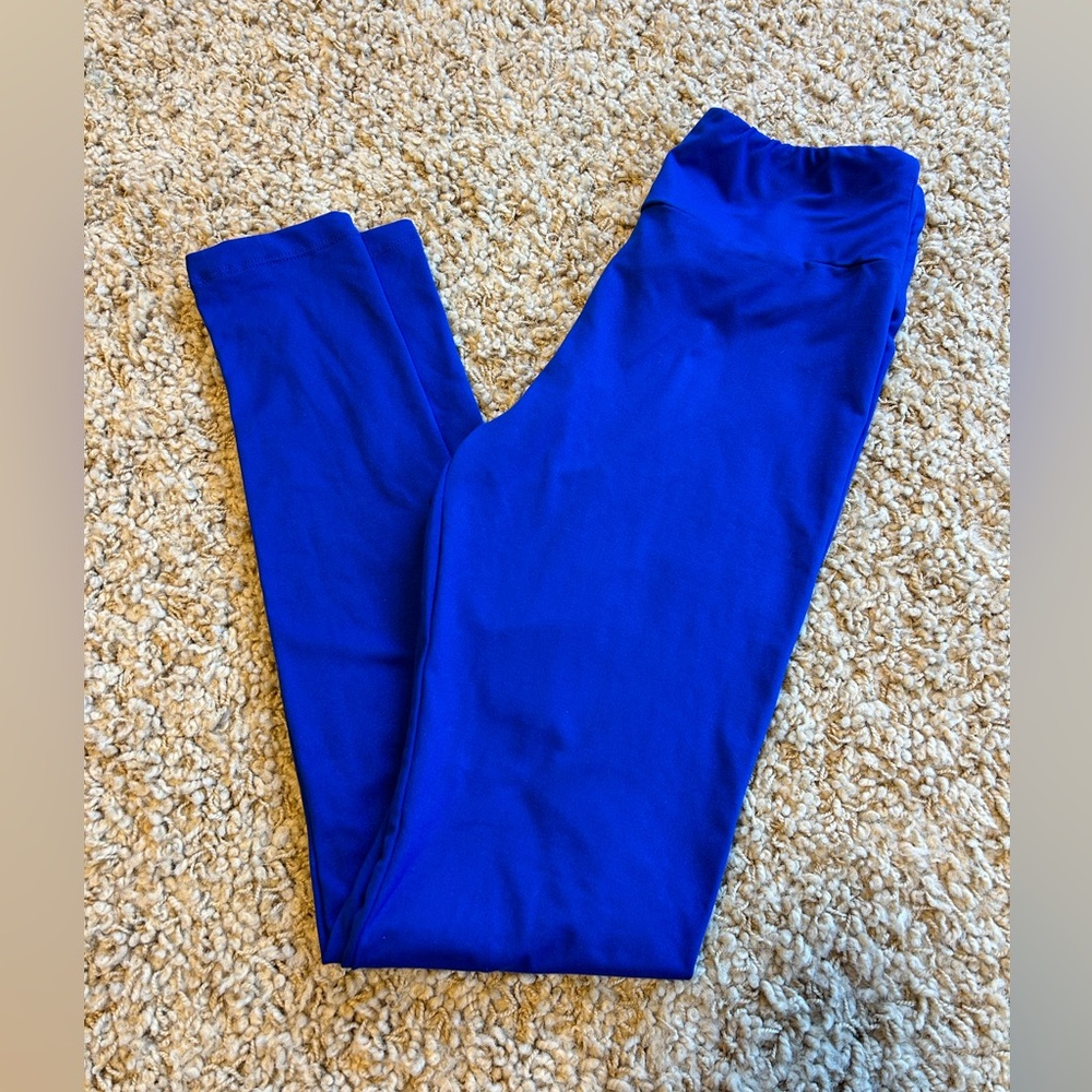 Lularoe OS Leggings, Blue, NWOT